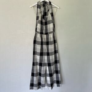 Moon River Gingham Halter Jumpsuit Medium